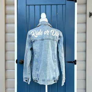 Show Me Your MuMu Light Blue Denim Jacket Women’s Size XS